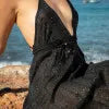Skylight-Maxi sequin open back dress